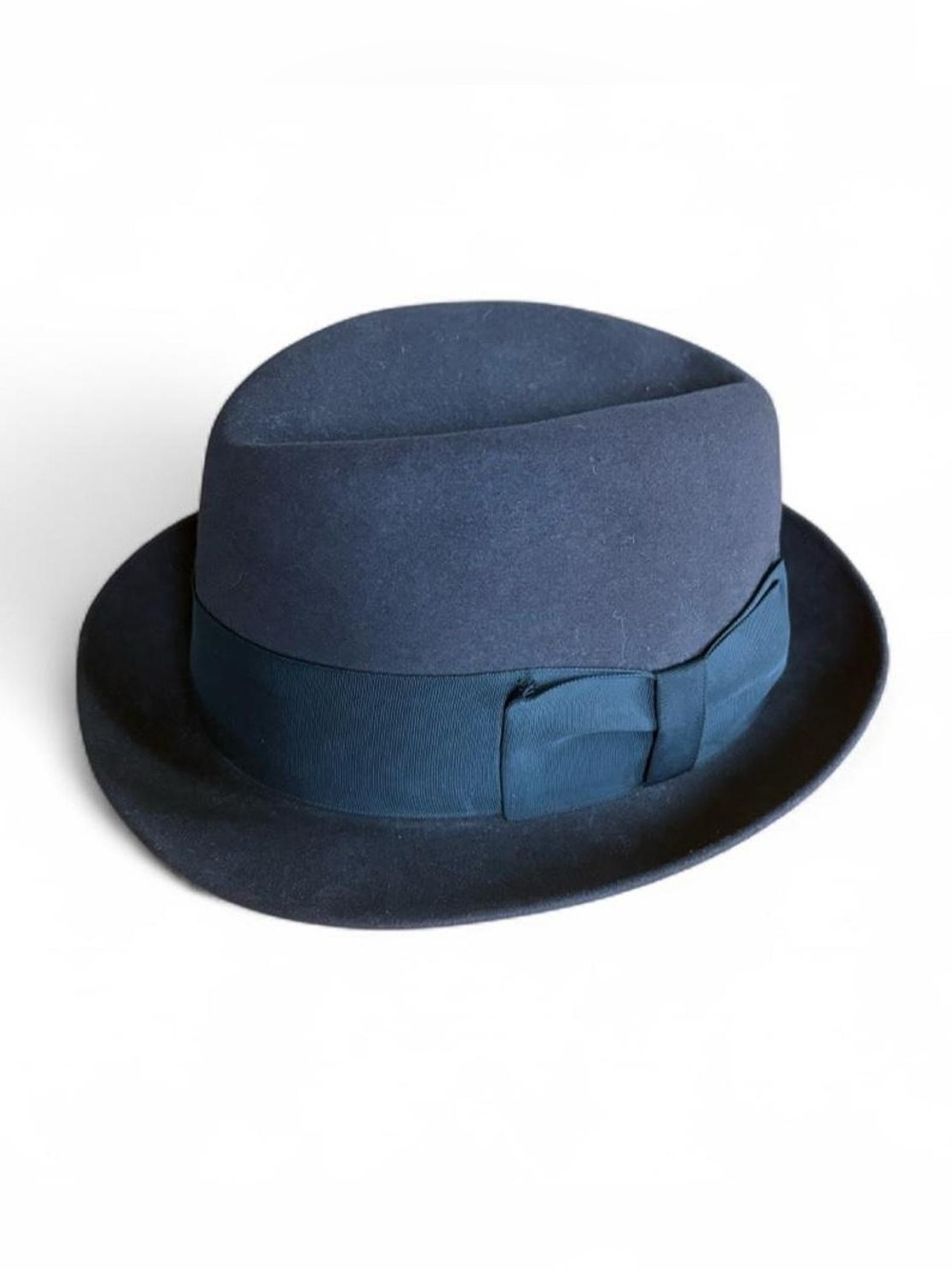 Vintage Knox New York BlacckFelt Fedora Hat Mens Size 7 50s 60s Classic Quality